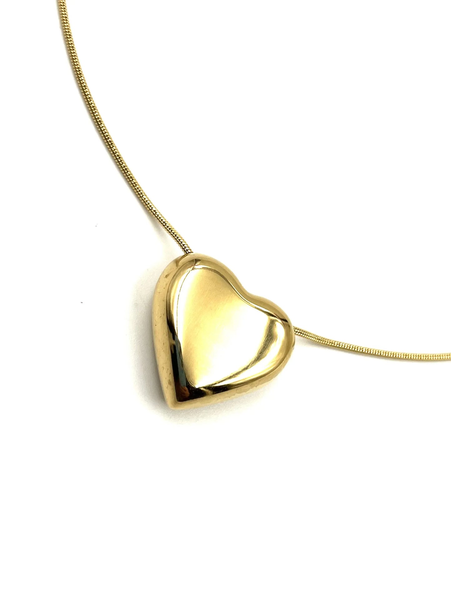 Collana con Ciondolo a Cuore d'Oro