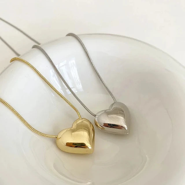 Collana con Ciondolo a Cuore d'Oro