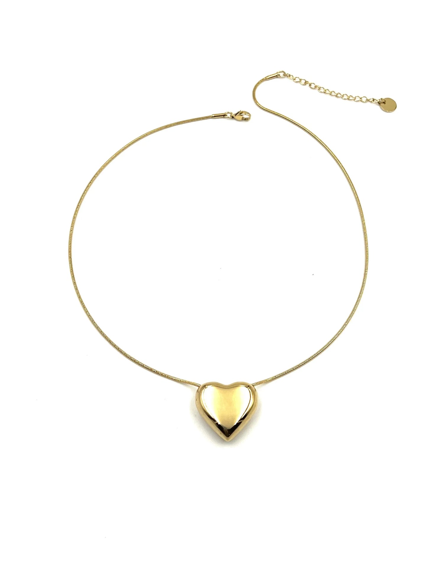 Collana con Ciondolo a Cuore d'Oro