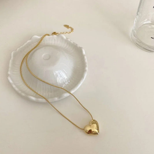 Collana con Ciondolo a Cuore d'Oro